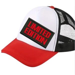 UNISEX Red and White Limited Edition Trucker Hat